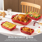 Dafuceramic Casserole Dishes for Oven, Baking Dishes, Ceramic Bakeware Sets of 4 - Image 4