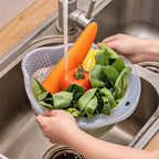 Japanese Rice Strainer Quinoa Washing Bowl Small Grains Washer Cleaner Plastic - Image 5