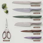 Astercook Knife Set, 13 Pieces Kitchen Knives Set - Image 6