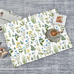 Blue Yellow Wildflower Dish Drying Mats - Image 3