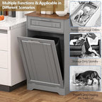 Single 10 Gallon Tilt Out Trash Can Cabinet - Image 3