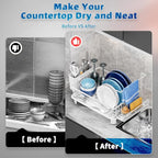 Dish Drying Rack, Stainless Steel-Dish Rack, Dish Racks - Image 4