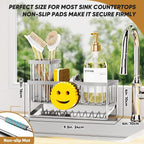 Sponge Holder for Kitchen Sink, Smiley Face Sink Caddy - Image 2