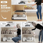 Seinloes 2 Pack Pull Out Cabinet Organizer - Image 4