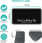 Coffee Bar Mat for Countertops 31.5inx17in, Absorbent Hide Stain Anti-Slip Cafe - Image 5