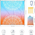HIHOHO Beach Blanket Waterproof Sandproof Extra Large Beach Mat 79" X - Image 2