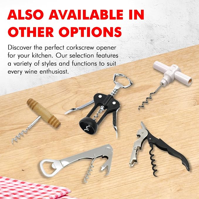 Chef Craft Select Metal Winged Corkscrew, 6.5 inch - Image 7