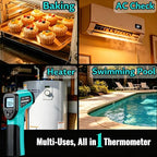 Infrared Thermometer Gun, -58℉~1022℉| Digital Laser Temperature Gun - Image 7
