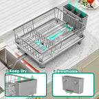 GAOKASE Dish Drying Rack, Stainless Steel-Dish Rack, Dish Racks - Image 2