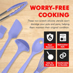 Chef Craft - Premium Silicone Kitchen Tools and Utensils Set, Non-Scratch - Image 3