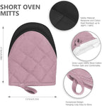 1 Pair Short Oven Mitts - Image 2