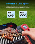 Wintact Infrared Thermometer Temperature Gun -58℉ to 1094℉, Digital IR Heat - Image 4