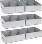 DIMJ Large Closet Shelf Organizer Bins 6 Packs by DiMJ
