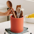 D'vine Dev 360° Rotating Utensil Holder – 7.2" Kitchen Utensil Crock - Image 3