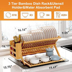 Greenual Bamboo Dish Drying Rack - Image 2