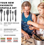 DI ORO 6-Piece Silicone Spatula Set - Image 4