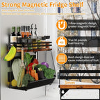 Magnetic Shelf for Fridge with Wood Lid - Image 3