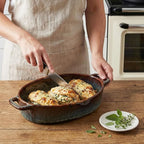 9" x 6" Porcelain Oval Casserole Dishes, 2 pieces Baking Dish - Image 4