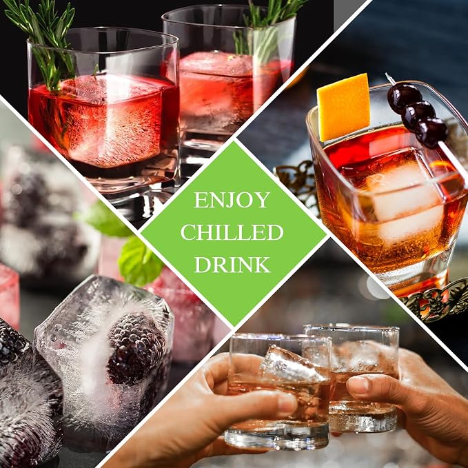Large Ice Cube Tray for Whiskey: 2inch Big Silicone Ice Trays - Image 7