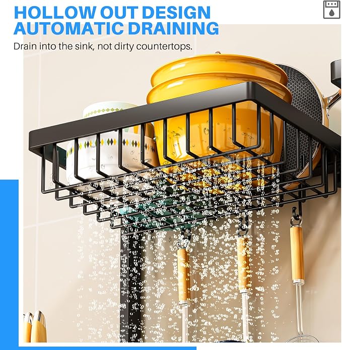 ARSTPEOE 2 Tiers 4 Baskets Over The Sink Dish Drying Rack, fits All Sinks - Image 4