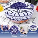 5 Pieces Bowl Covers Reusable, 5 Size Elastic Cloth Bowl Covers - Image 6