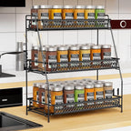 Vintage 3 Tier Spice Rack Organizer - Image 7