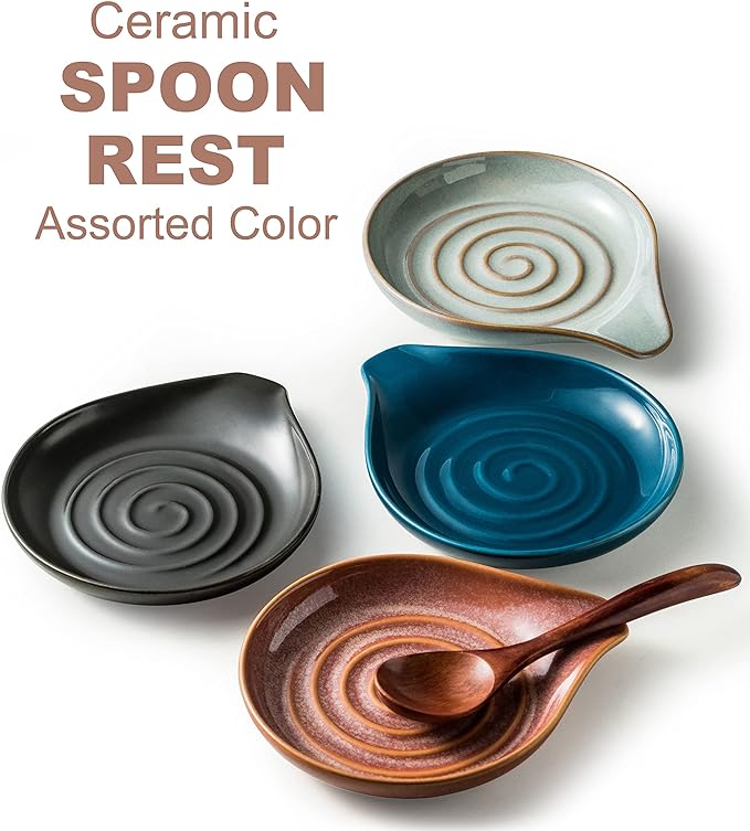 Spoon Rest, Large Ceramic Spoon Holder - Image 6