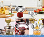 Stainless Steel Canning Funnel Set - Image 6