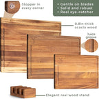 WALDWERK Cutting Board Set out of Solid Acacia Wood - Image 6