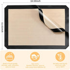 Luckyiren 2-Pack Silicone Baking Mats – Non-Stick Reusable Oven Liners - Image 2