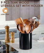 Nucookery Wooden Cooking Utensils Set - Image 2