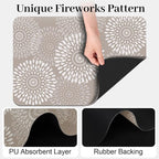 LuxStep Dish Drying Mat Super Absorbent Kitchen Counter Mat Rubber Backing - Image 6