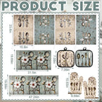 Fourluoo 10 Pcs Farmhouse Kitchen Decor and Accessories Set 4 Kitchen Towels 2 - Image 3