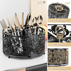 YIUKEA 360° Rotating Utensil Caddy - Image 5