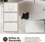 TOSORO - Stone Bath Mat Diatomaceous Earth Shower Mat Non-Slip Super Absorbent - Image 3
