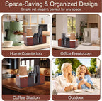 Acrylic Coffee Cup Holder for Countertop, 3 Slots Acrylic Coffee Bar - Image 7