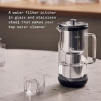 Aarke Purifier Regular Glass Pitcher Bundle w/Steel Filter, 3 Enriched + 1 Pure - Image 2