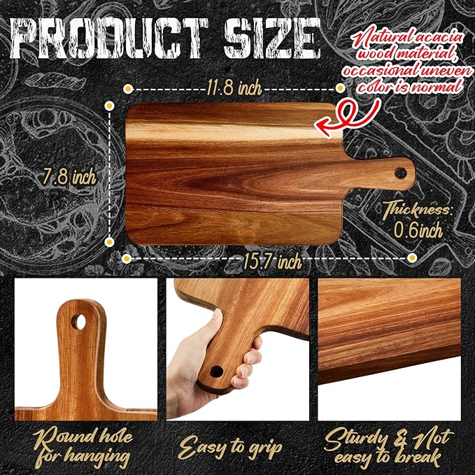 Nuenen 30 Pcs Wood Cutting Board - Image 2