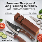 Matsato Knife Sharpener – Chef & Pocket Knife Sharpener, Knives Blade Sharpening - Image 6