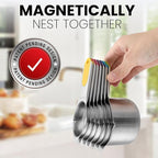 Spring Chef Magnetic Stainless Steel Measuring Cups, Kitchen Tools - Image 4