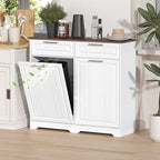 Double 10 Gallon Tilt Out Trash Can Cabinet - Image 9