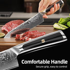 Sunnecko 8 Inch Japanese Damascus Chef Knife - Image 5