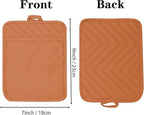 Oven Pot Holder with Pocket Cotton Heat Resistant Coaster Potholder Kitchen Hot - Image 2