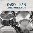 Farberware Brilliance Stainless Steel Cookware Set, 10 Piece Pots and Pans Set - Image 7