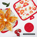 Oven Mitts and Potholders Dish Towles Set 100% Cotton - Image 7