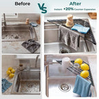 Corner Sink Caddy, Ohuhu Sponge Holder - Image 2