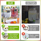 Lallisa 3 Pcs 2.5 Gallon Beverage Dispensers - Image 4
