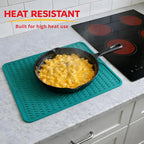 Silicone Drying Mat 16 × 12 – Teal Green Non-Slip Sink Mat - Image 4