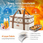 Lifewit Insulated Double Decker Casserole Carrier, Lasagna Lugger Holder - Image 3