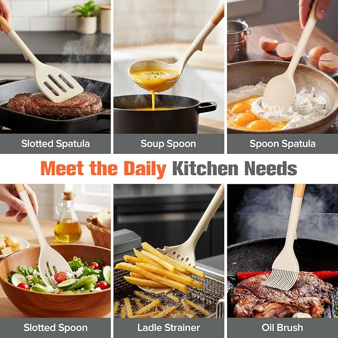 Silicone Cooking Utensils Set of 10 - Image 3